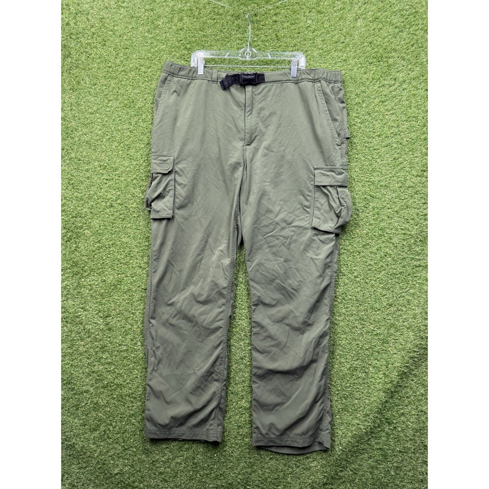Duluth Trading Belted Cargo Pants Mens 2XL 40x34 Stretch Nylon Outdoors Hiking